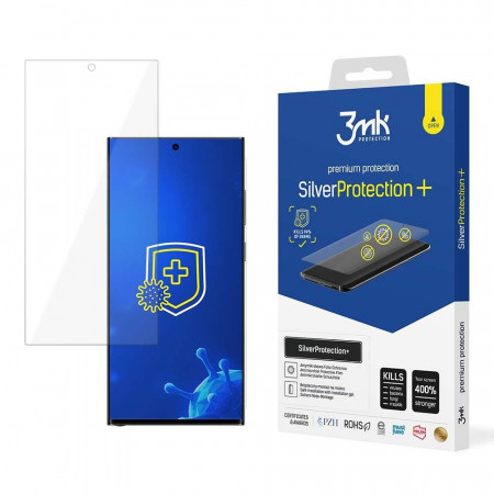 Гъвкав протектор с антимикробно покритие 3mk Silver Protection+ - Samsung Galaxy S23 Ultra