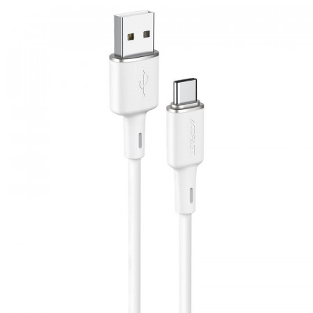 Кабел за зареждане и данни ACEFAST USB Type A към USB Type C 3A 1.2m (C2-04) бял