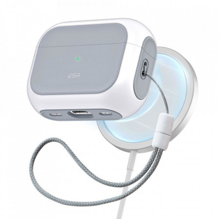 Калъф за слушалки ESR Orbit Halolock MagSafe - AirPods Pro 1 / 2 бял