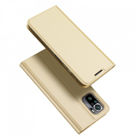 Калъф тип книга DUX DUCIS Skin Pro - Xiaomi Redmi Note 10 / 10s златист