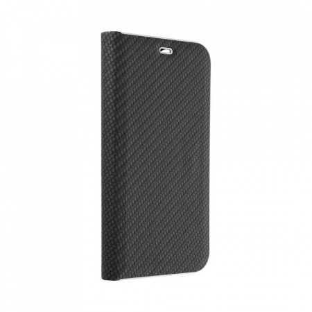 Калъф тип книга FORCELL Luna Carbon - Samsung Galaxy Xcover 4 / 4s черен