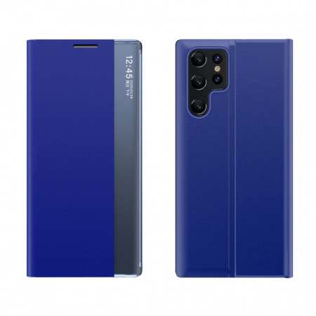 Калъф тип книга New Sleep - Samsung Galaxy - Samsung Galaxy S22 Ultra син