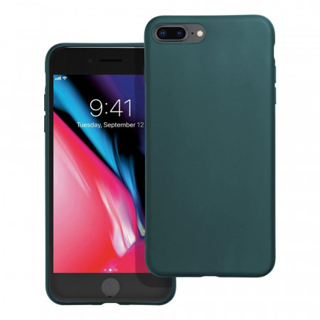 Матов силиконов гръб MATT - iPhone 7 Plus / 8 Plus тъмнозелен
