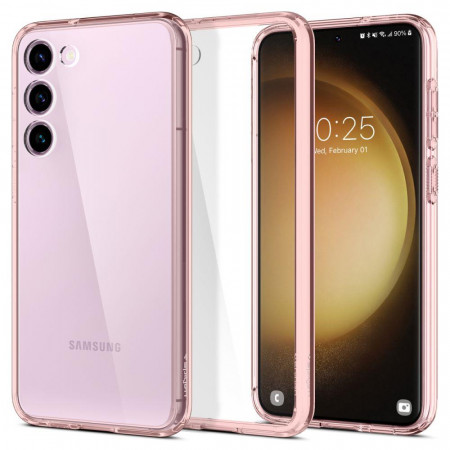 Оригинален гръб SPIGEN Ultra Hybrid - Samsung GalaxyS23 розов кристал