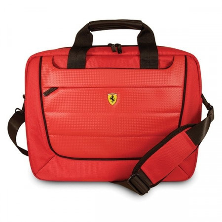 Оригинална чанта за лаптоп FERRARI Scuderia FECB15RE 15" червена