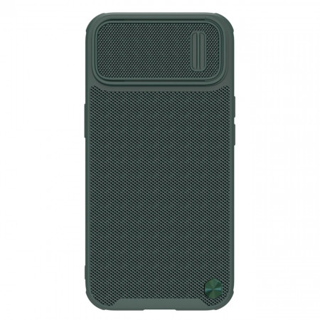 Подсилен гръб с подвижно покритие за камерата NILLKIN Textured S - iPhone 14 Pro Max тъмнозелен