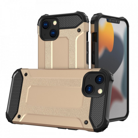 Подсилен гръб Hybrid Armor - iPhone 13 mini златист