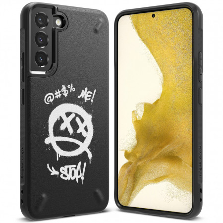 Подсилен гръб RINGKE Onyx - Samsung Galaxy S22+ (графити) черен