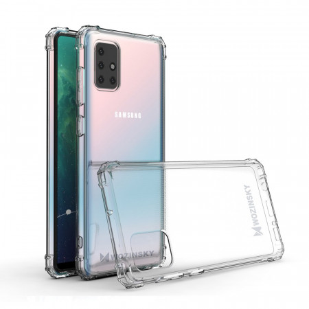 Подсилен силиконов гръб WOZINSKY Anti Shock Military Grade - Samsung Galaxy A52 / A52 5G / A52s 5G прозрачен