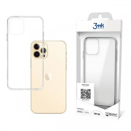 Прозрачен гръб 3MK Skinny - iPhone 12 / 12 Pro прозрачен