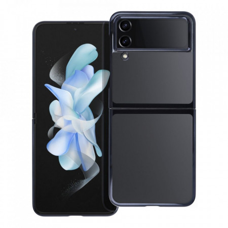 Прозрачен калъф 360° FORCELL Focus с цветна рамка - Samsung Galaxy Z Flip4 черна