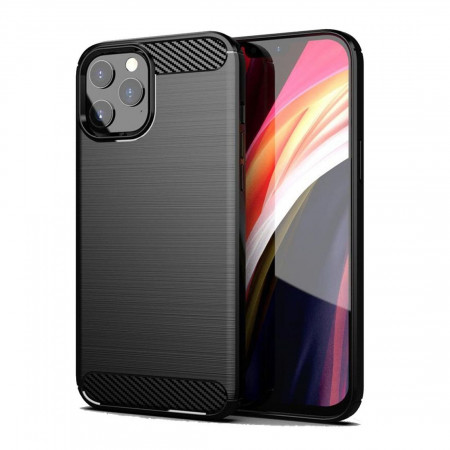 Силиконов гръб FORCELL Carbon Premium - iPhone 14 Pro Max черен