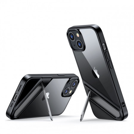 Твърд гръб с гел рамка и стойка UGREEN Kickstand - iPhone 14 Plus черен