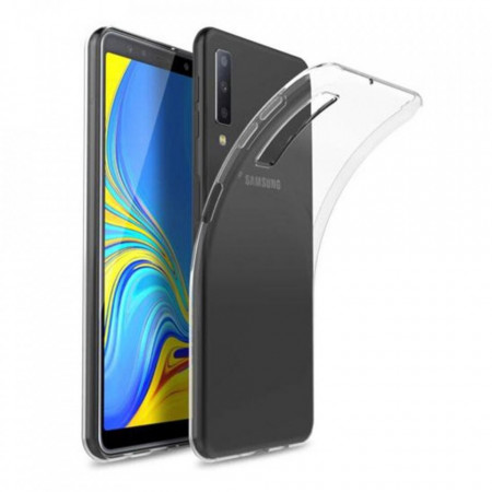 Тънък силиконов гръб 0.5mm - Samsung Galaxy A7 2018 прозрачен