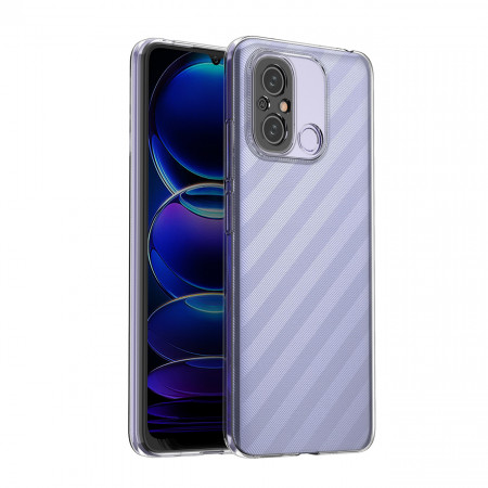 Тънък силиконов гръб 0.5mm - Xiaomi Poco C55 / Redmi 12C прозрачен