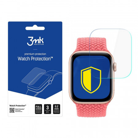 3 бр. гъвкав протектор с пълно покритие 3mk Watch Protection v. ARC+ - Apple Watch 40mm SE / 40mm Series 6