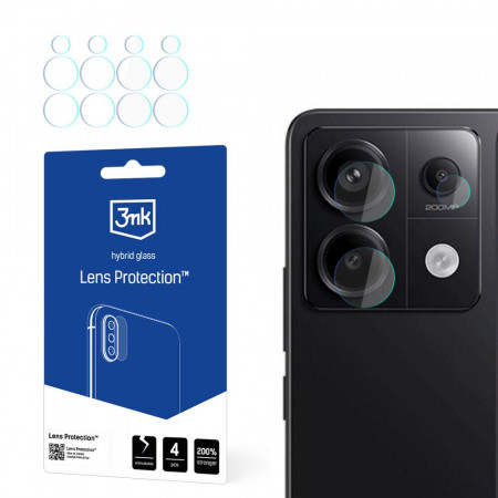 4 бр. гъвкав протектор за камера 3mk Lens Protection - Xiaomi Redmi Note 13 Pro 5G