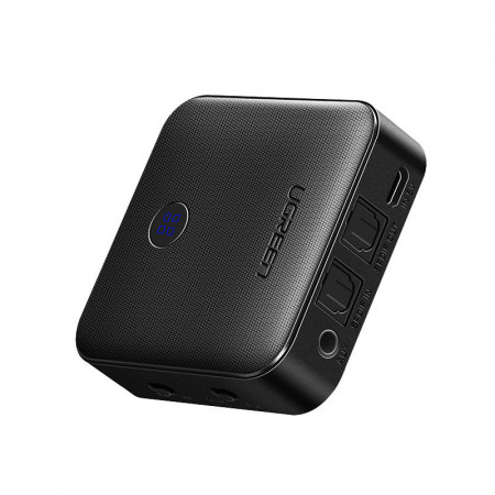Bluetooth предавател / приемник за музика Ugreen 2в1 bluetooth 5.0 (CM144) черен