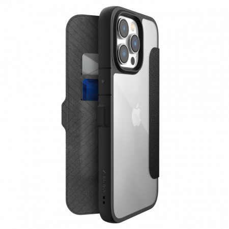 Raptic X-Doria Urban Folio Case iPhone 14 Pro Max flip cover черен