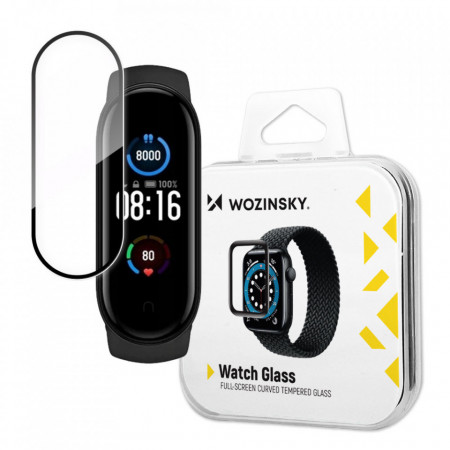 Wozinsky Watch Glass hybrid glass for Xiaomi Mi Band 5 черен