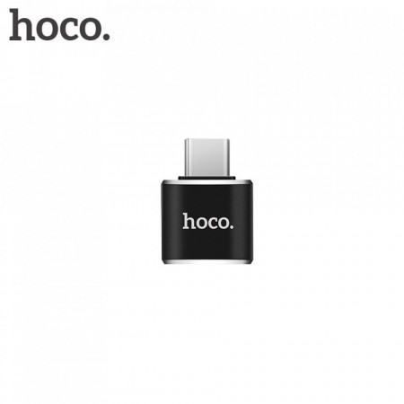 Адаптер On-the-Go Hoco USB 2.0 към USB Type C (UA5) черен