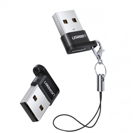 Адаптер UGREEN US280 USB Type A към USB Type C черен