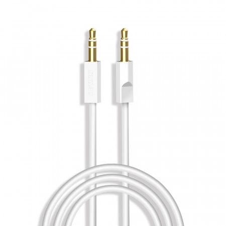 Аудио кабел DUDAO 3 pole жак 3.5mm 1m бял (L12S бял)