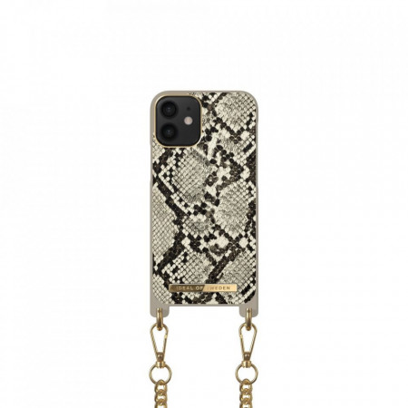 Гръб с огърлица iDeal of Sweden Necklace - iPhone 12 mini пустинен питон