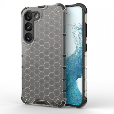 Гръб Honeycomb Armor със силиконов бъмпер - Samsung Galaxy S23 черен