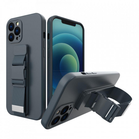 Гръб Rope с каишка - Samsung Galaxy A52 / A52 5G / A52s 5G тъмносин