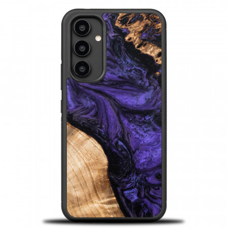Дървен гръб BEWOOD Unique Wood and Resin - Samsung Galaxy A54 5G Violet лилав черен