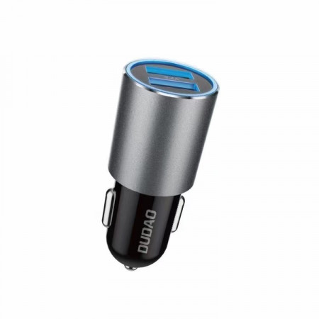 Зарядно за кола DUDAO 3.4A 2x USB Type A (R5s) сиво