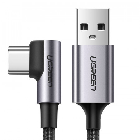 Кабел за зареждане и данни Ugreen USB Type A към USB Type C 3A 1m (50941) сив