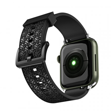 Каишка за часовник - Apple Watch 7 / SE (45/44 / 42mm) черен