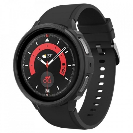 Калъф за корпус на часовник Spigen LIQUID AIR - Samsung Galaxy Watch5 Pro 45 mm черен мат