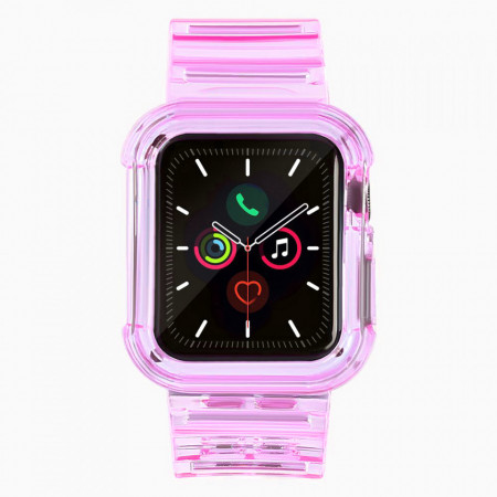 Калъф за корпус с каишка Light Strap - Apple Watch 40mm SE / 40mm Series 6 / 40mm Series 5 / 40mm Series 4 червен
