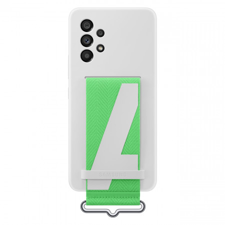 Оригинален гръб с каишка SAMSUNG Strap Silicone (EF-GA536TWEGWW) - Samsung Galaxy A53 5G бял