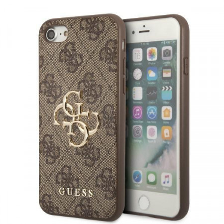 Оригинален гръб GUESS 4G Big Metal Logo GUHCI84GMGBR - iPhone 7 / 8 / SE (2nd gen) / SE (3rd gen) кафяв