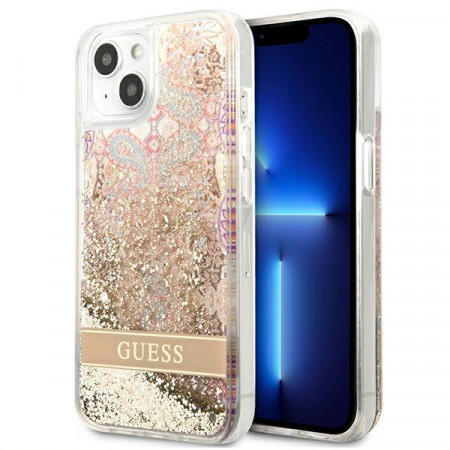 Оригинален гръб GUESS GUHCP13SLFLSD - iPhone 13 mini златист