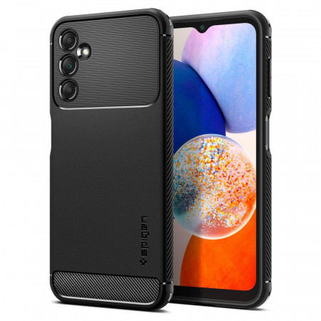 Оригинален гръб SPIGEN Rugged Armor - Samsung Galaxy A14 5G черен мат