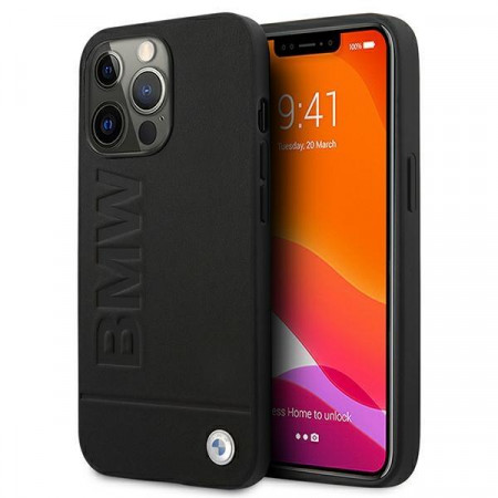 Оригинален твърд гръб BMW Signature Logo Imprint BMHCP13XSLLBK - iPhone 13 Pro Max черен