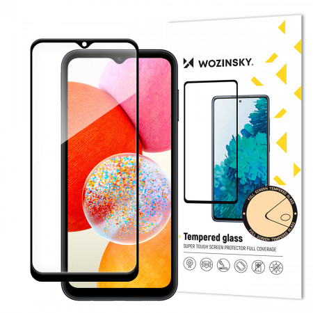 Плосък закален стъклен протектор 9H WOZINSKY - Samsung A15 / A15 5G с черна рамка