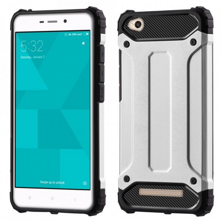 Подсилен гръб Hybrid Armor - Xiaomi Redmi 4A сребрист