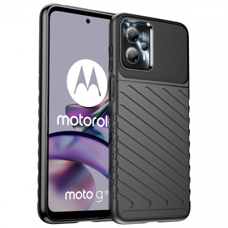 Подсилен гръб Thunder - Motorola Moto G13 черен