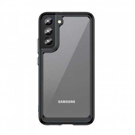 Прозрачен гръб с гел рамка Outer Space - Samsung Galaxy S22 Plus 5G черен