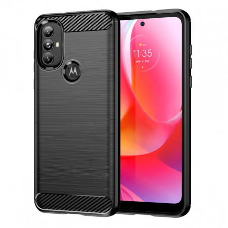Силиконов гръб Carbon - Motorola Moto G Power (2022) черен