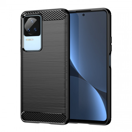 Силиконов гръб Carbon - Xiaomi Poco F4 5G черен