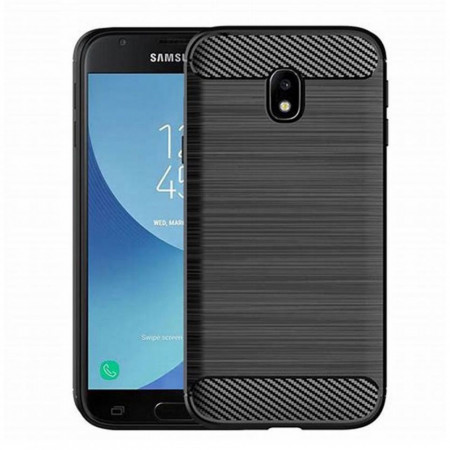 Силиконов гръб FORCELL Carbon - Samsung Galaxy J7 2016 черен
