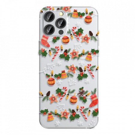 Силиконов гръб FORCELL Winter 21/22 - Xiaomi Redmi Note 10 / 10s коледен гирлянд