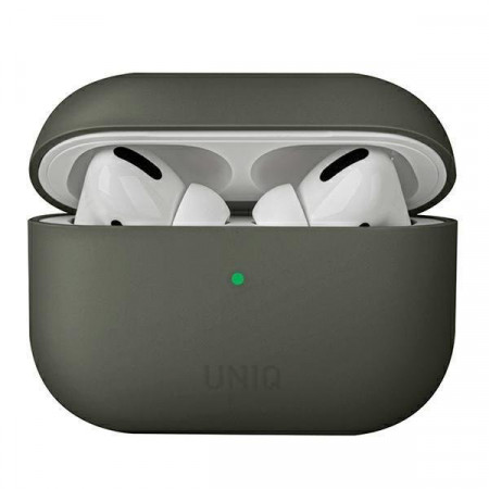 Силиконов калъф за слушалки UNIQ Lino - AirPods Pro сив